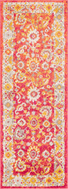 Unique Loom Penrose T-CRTN3 Rust Red Area Rug Runner Top-down Image
