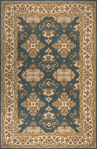 Momeni Persian Garden PG-01 Teal Blue Area Rug 