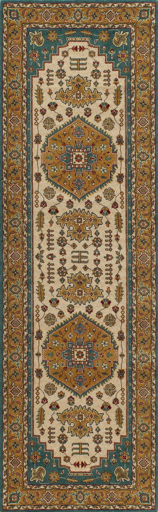 Momeni Persian Garden PG-03 Teal Blue Area Rug Runner