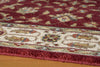 Momeni Persian Garden PG-08 Burgundy Area Rug Closeup
