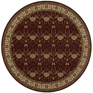 Momeni Persian Garden PG-12 Burgundy Area Rug Close up