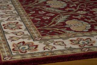 Momeni Persian Garden PG-12 Burgundy Area Rug Closeup