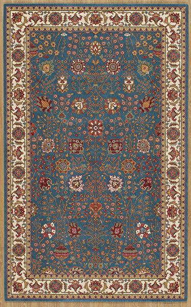 Momeni Persian Garden PG-34 Teal Area Rug main image