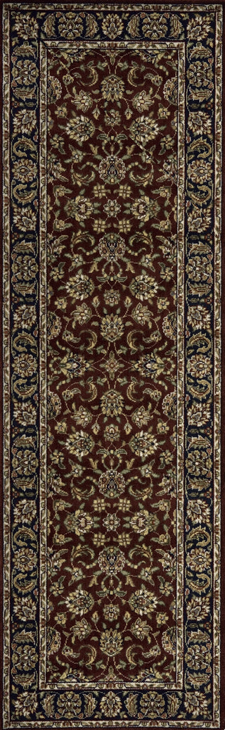 Momeni Persian Heritage PH-01 Burgundy Area Rug Close up