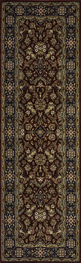 Momeni Persian Heritage PH-02 Burgundy Area Rug Close up