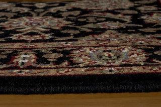 Momeni Persian Heritage PH-04 Black Area Rug Corner Shot