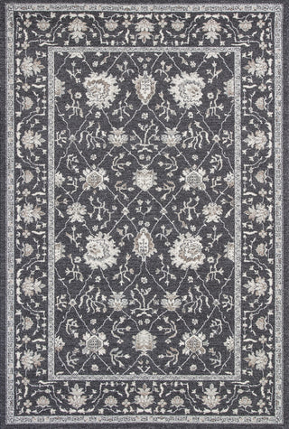 KAS Pesha 7209 Charcoal Tabriz Machine Woven Area Rug