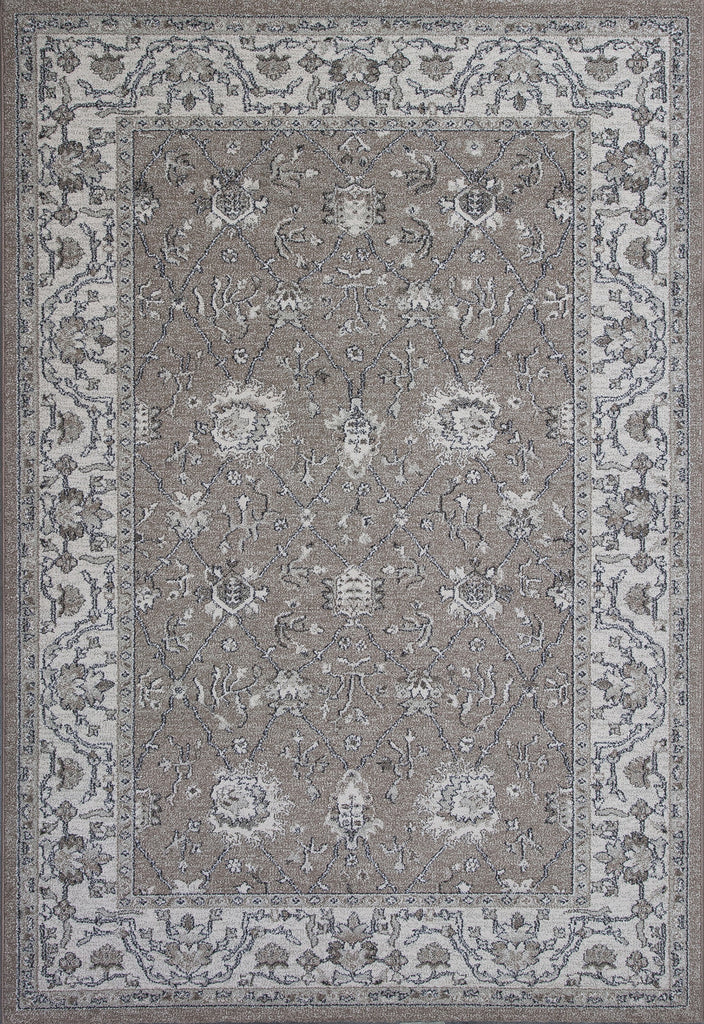 KAS Pesha 7210 Sand/Oatmeal Tabriz Machine Woven Area Rug