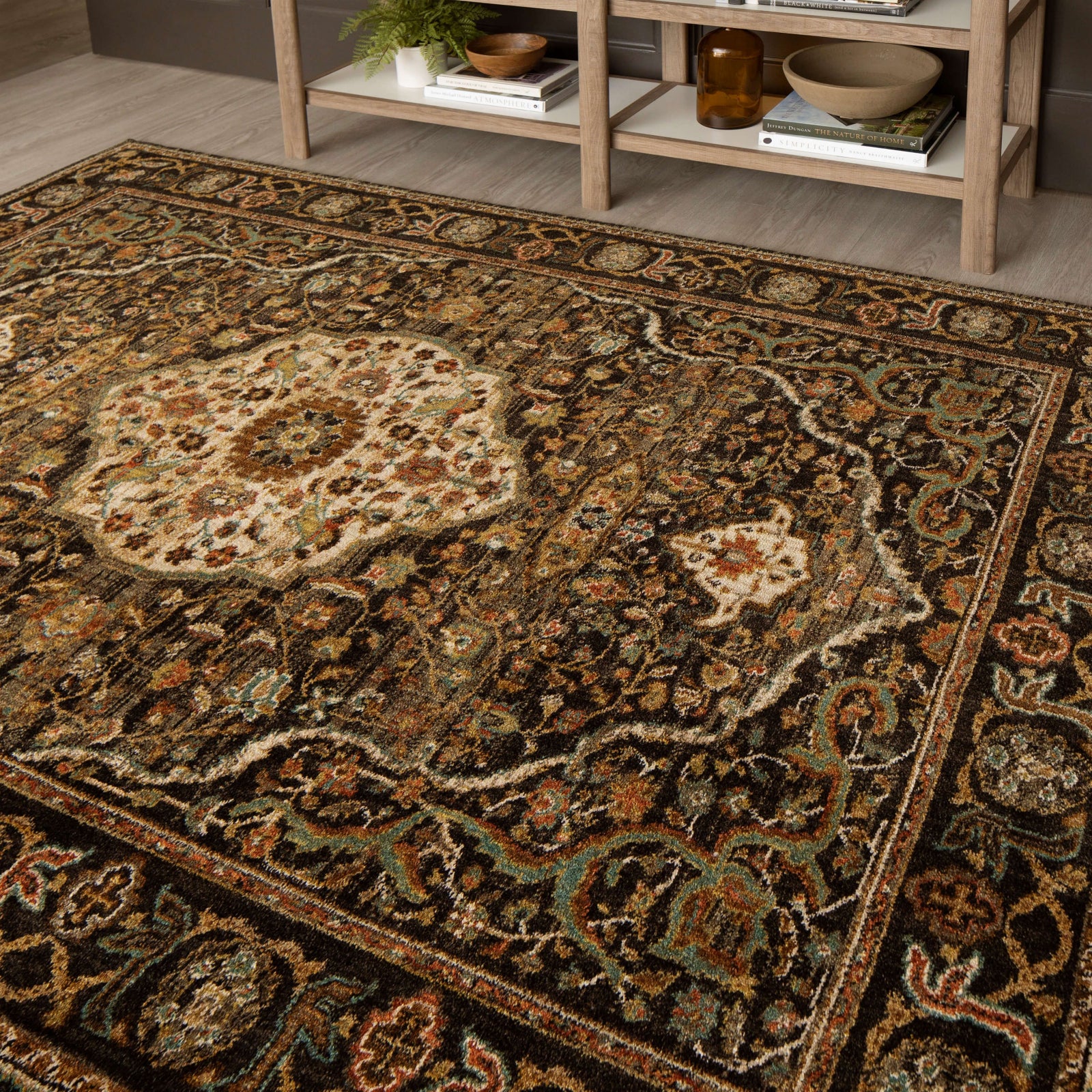 Karastan Spice Market Petra Charcoal Area Rug – Incredible Rugs and Decor