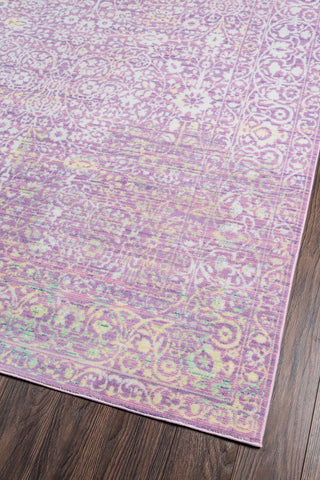 Momeni Petra PE-01 Lavender Area Rug Corner Image