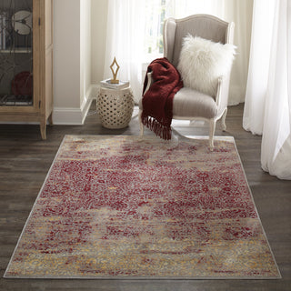 Momeni Petra PE-01 Red Area Rug Room Image Feature