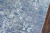 Momeni Petra PE-05 Blue Area Rug Close up