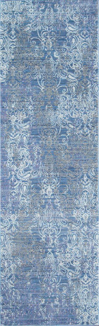 Momeni Petra PE-05 Blue Area Rug Runner Image