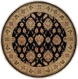 Kalaty Pasha PH-973 Black/Gold Area Rug Round