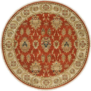 Kalaty Pasha PH-974 Rust/Ivory Area Rug Round