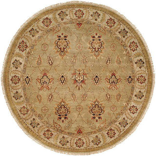 Kalaty Pasha PH-975 Light Green/Ivory Area Rug Round