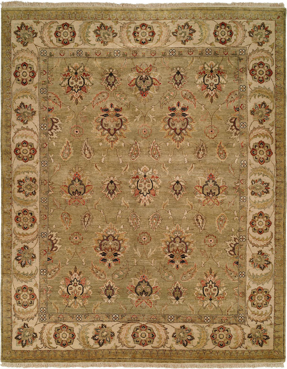 Kalaty Pasha PH-975 Light Green/Ivory Area Rug