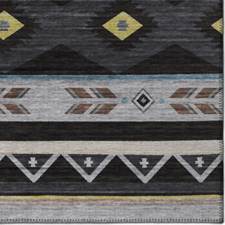 Dalyn Phoenix PH3 Black Area Rug Closeup Image