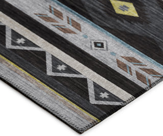 Dalyn Phoenix PH3 Black Area Rug Corner Image