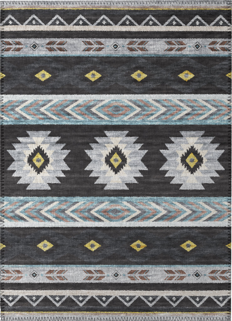Dalyn Phoenix PH3 Black Area Rug main image