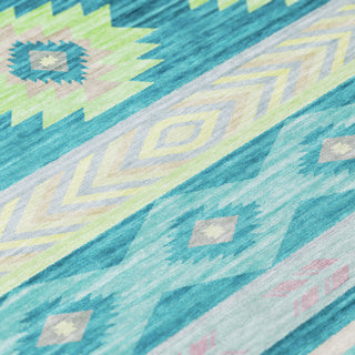 Dalyn Phoenix PH3 Teal Area Rug Closeup Image