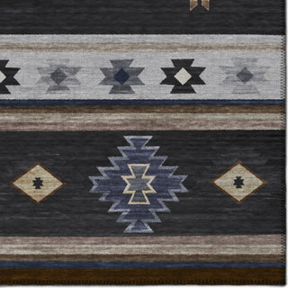 Dalyn Phoenix PH4 Black Area Rug Closeup Image