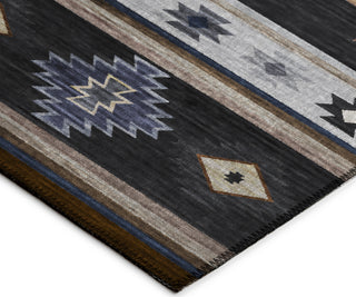 Dalyn Phoenix PH4 Black Area Rug Corner Image