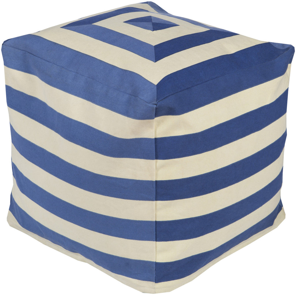 Surya Playhouse PHPF-003 Blue Pouf 18 X 18 X 18 Cube