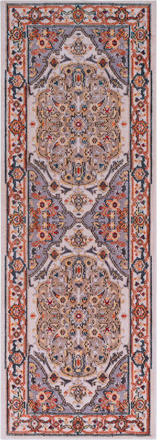 Surya Patina PIA-2301 Medium Gray Blush Charcoal Navy Butter Bright Red Burnt Orange Taupe Area Rug Mirror Runner Image