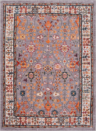 Surya Patina PIA-2301 Medium Gray Blush Charcoal Navy Butter Bright Red Burnt Orange Taupe Area Rug Mirror main image