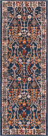 Surya Patina PIA-2303 Navy Blush Taupe Burnt Orange Butter Bright Red Charcoal Area Rug Mirror Runner Image