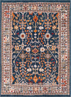 Surya Patina PIA-2303 Navy Blush Taupe Burnt Orange Butter Bright Red Charcoal Area Rug Mirror main image