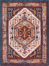 Surya Patina PIA-2309 Navy Blush Medium Gray Bright Red Butter Burnt Orange Charcoal Taupe Area Rug Mirror main image