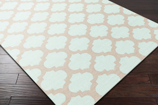 Surya Picnic PIC-4003 Mint Hand Woven Area Rug 5x8 Corner