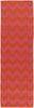 Surya Picnic PIC-4009 Tangerine Area Rug 2'6'' x 8' Runner