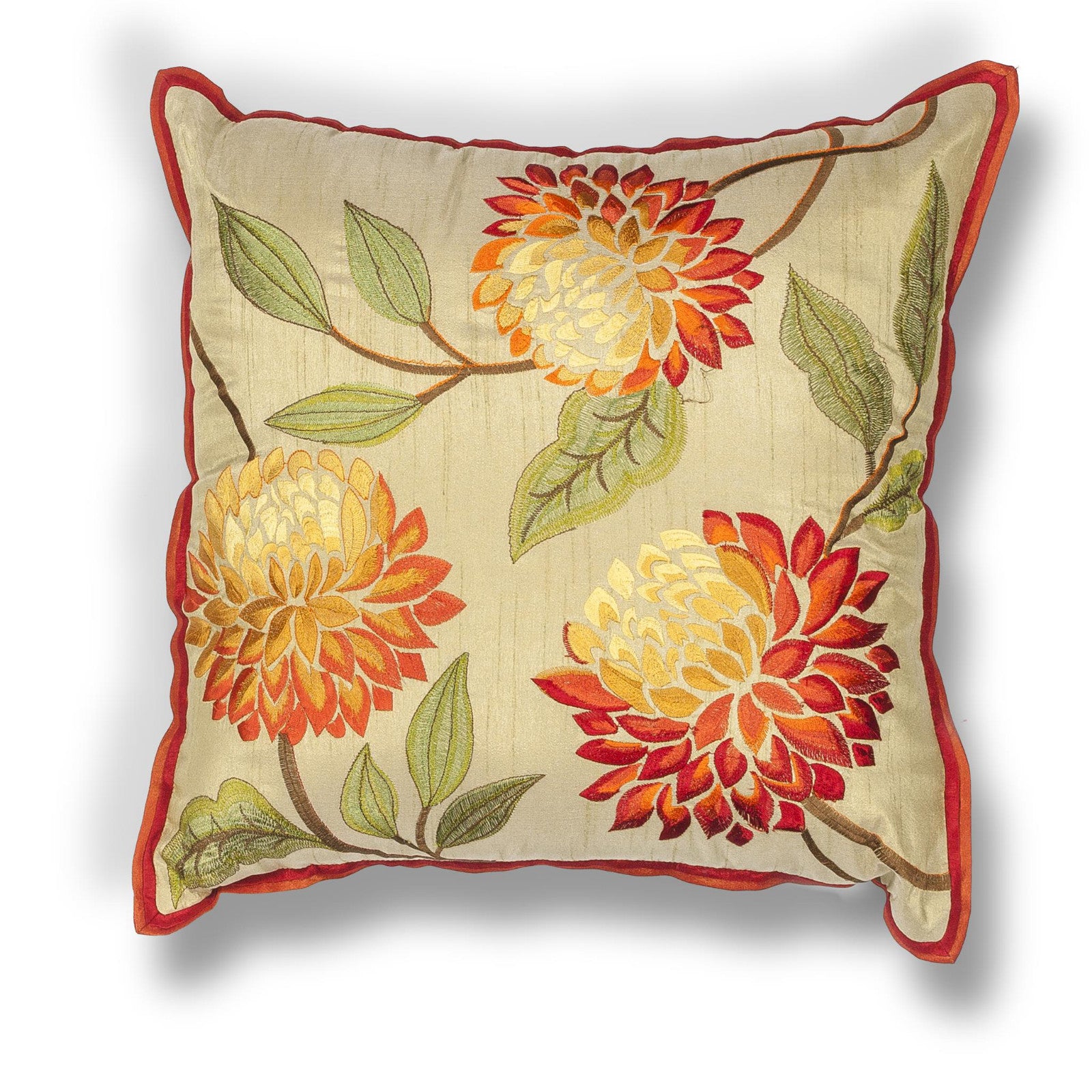 KAS Pillow L173 Red Chrysanthemum main image