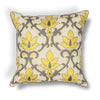KAS Pillow L196 Yellow-Grey Damask 