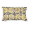 KAS Pillow L221 Yellow/Grey Damask 