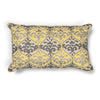 KAS Pillow L221 Yellow/Grey Damask 