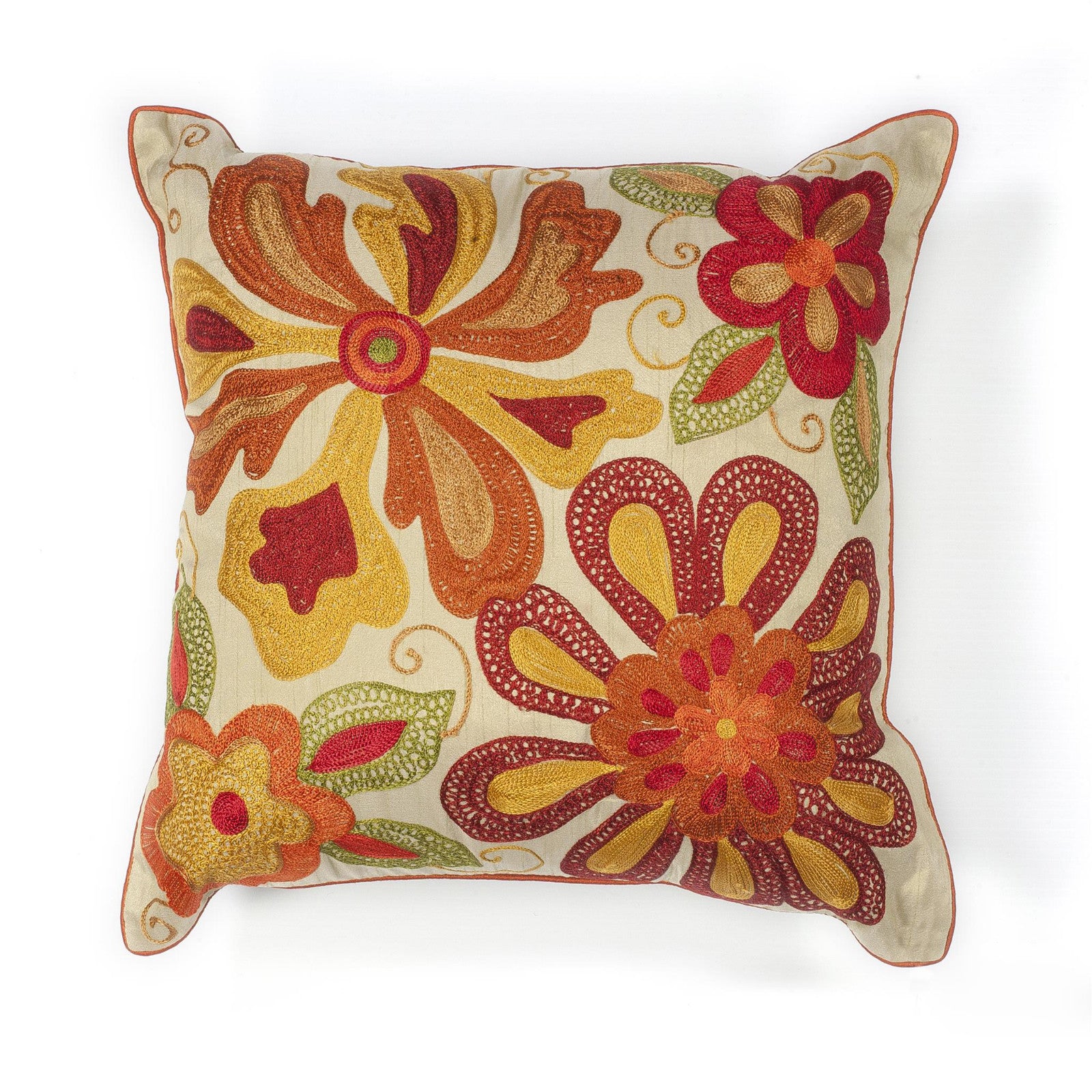 KAS Pillow L123 Ivory/Red Sea Flora main image