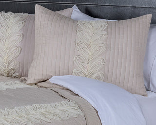 Rizzy BT3020 Adela Blush Ivory Bedding main image