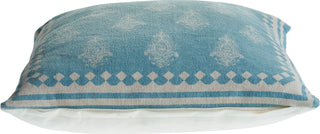 LR Resources Pillows 04716 Blue/Cream Angle Image