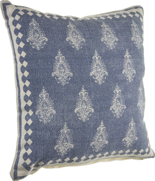 LR Resources Pillows 04716 Vintage Indigo/Cream Backing Image