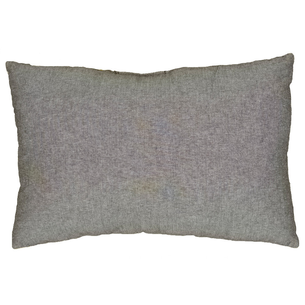 LR Resources Pillows 07233 Gray 16'' X 24'' square