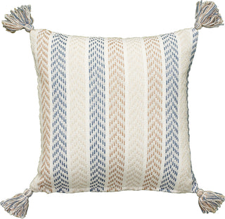 LR Resources Pillows 07304 Blue/Brown main image