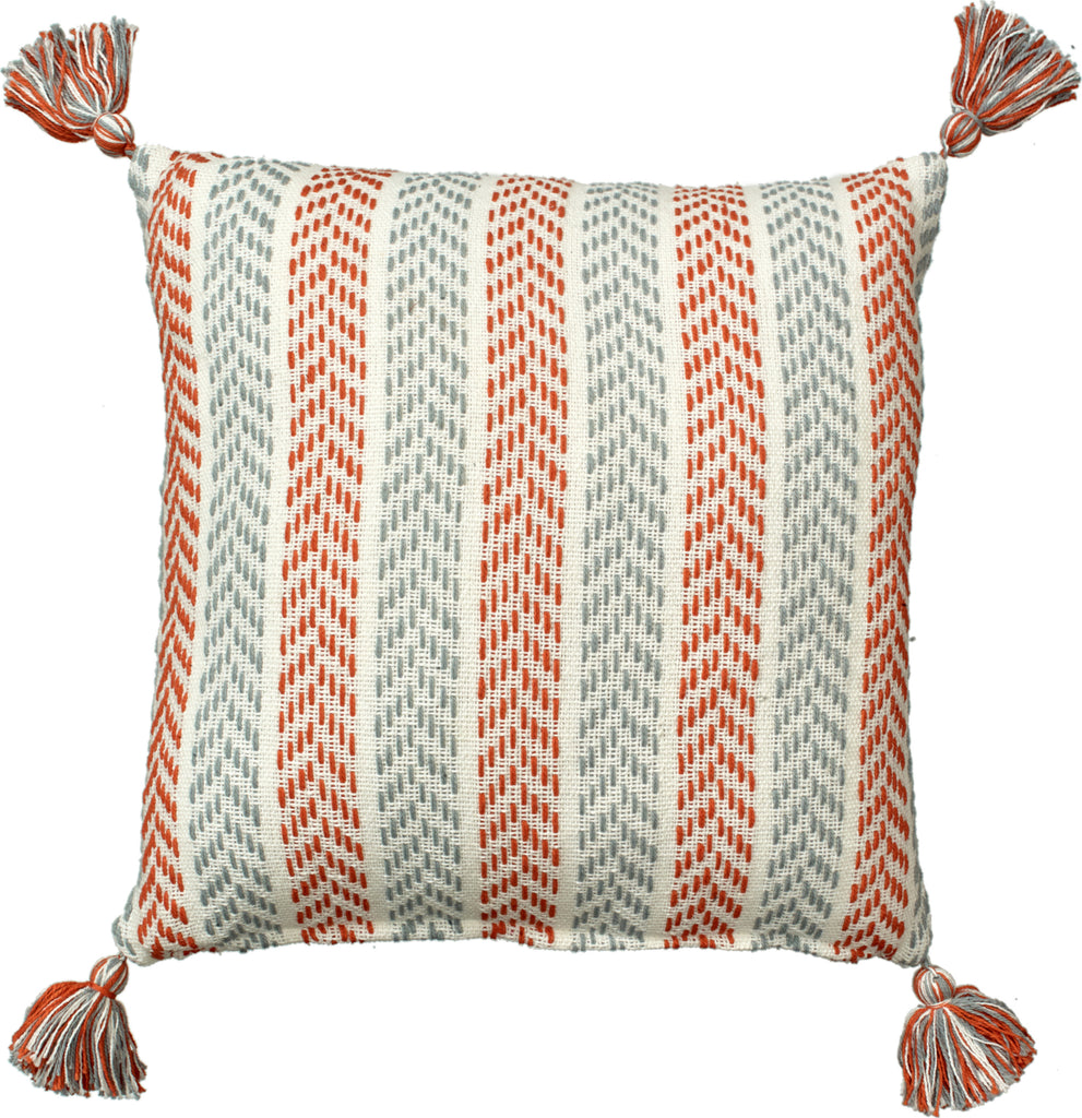 LR Resources Pillows 07306 Orange/Gray main image