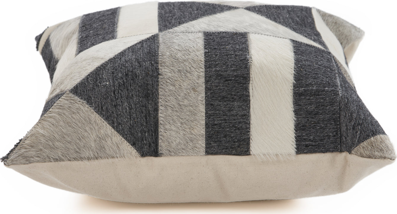 LR Resources Pillows 07330 Charcoal/Beige main image
