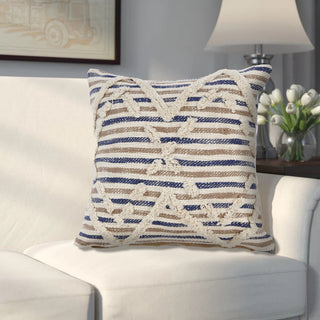 LR Resources Pillows 07344 Blue/Natural Pile Image