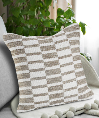 LR Resources Pillows 07402 BEIGE / WHITE main image