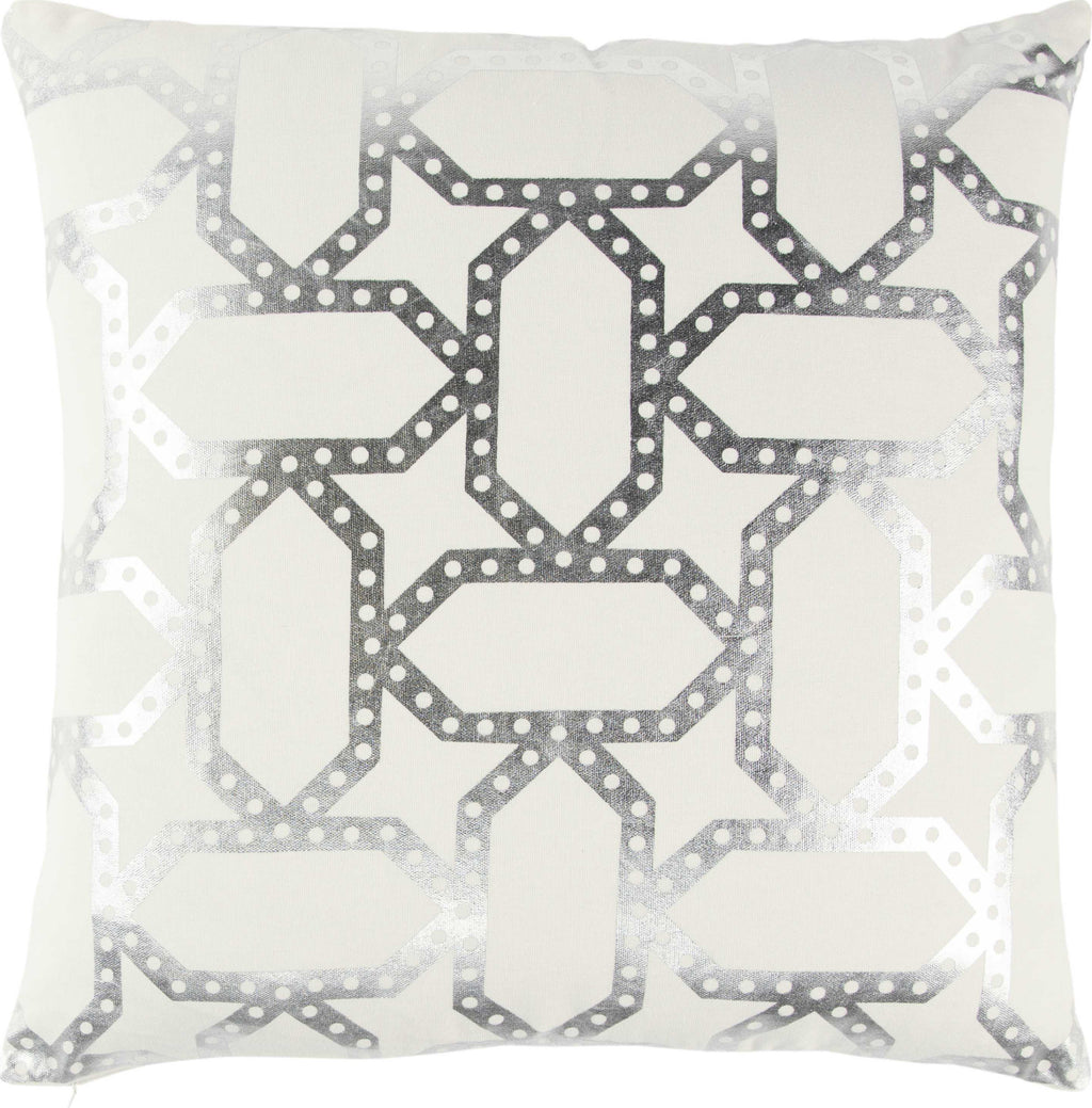 Rizzy Pillows T13300 Ivory